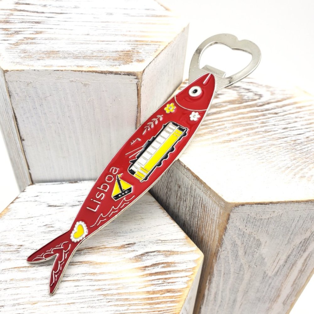 Lisbon Portugal Bottle Bar Opener Travel Fridge Magnet Souvenir Lisbon Tram 3D‎